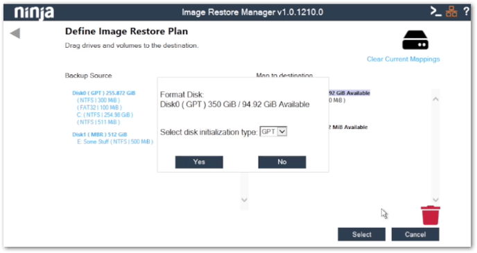 image restore manager Step3.2
